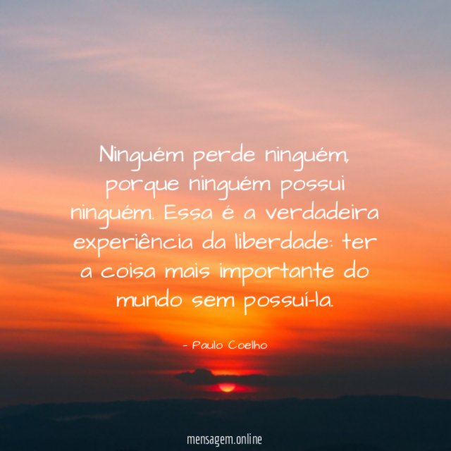 Ninguém perde ninguém