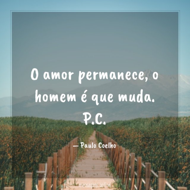 O amor permanece
