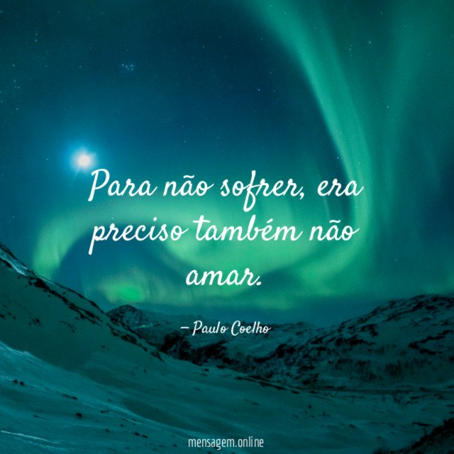 Para não sofrer