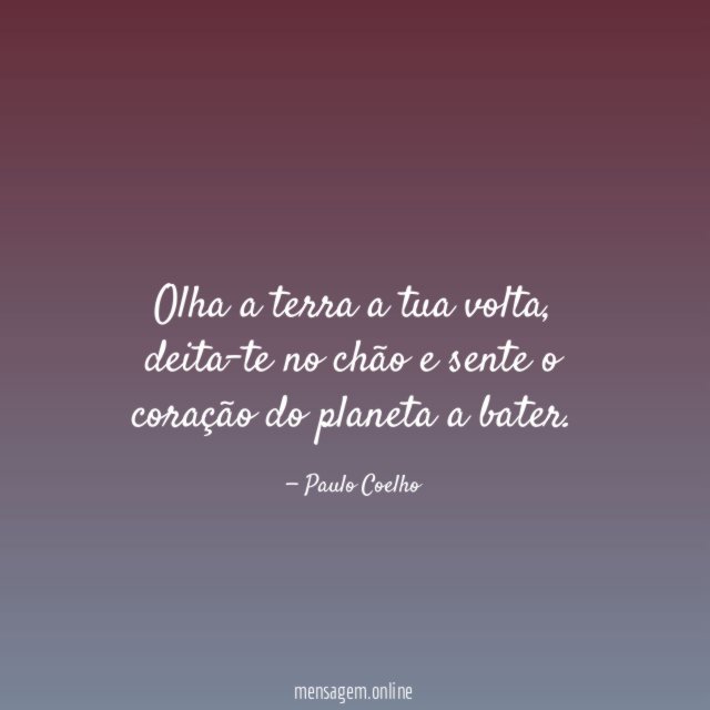Olha a terra a tua volta