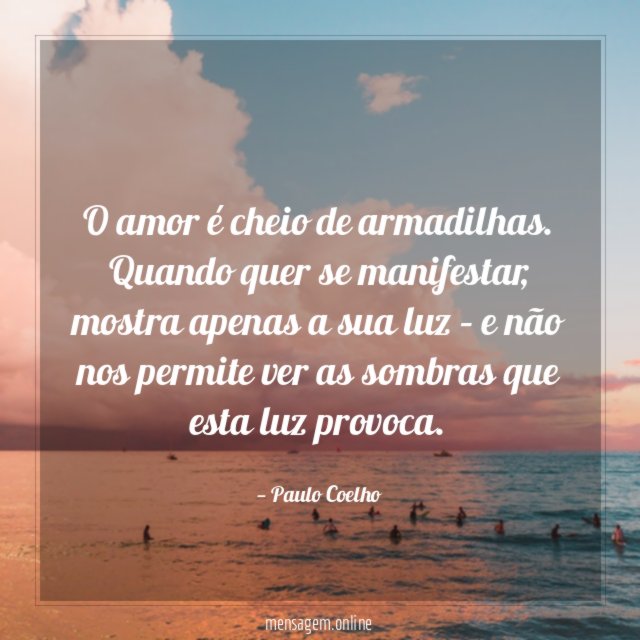 O amor é cheio de armadilhas