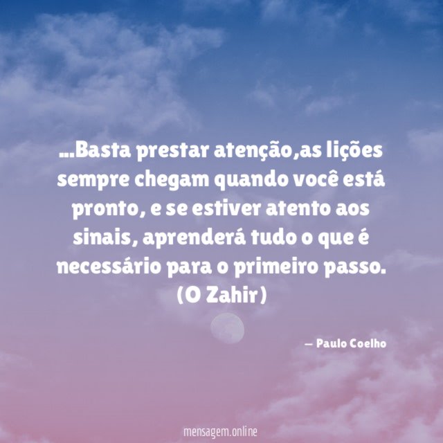 Basta prestar atenção