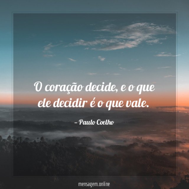 O coração decide