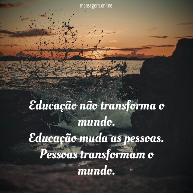 Educação não transforma o mundo
