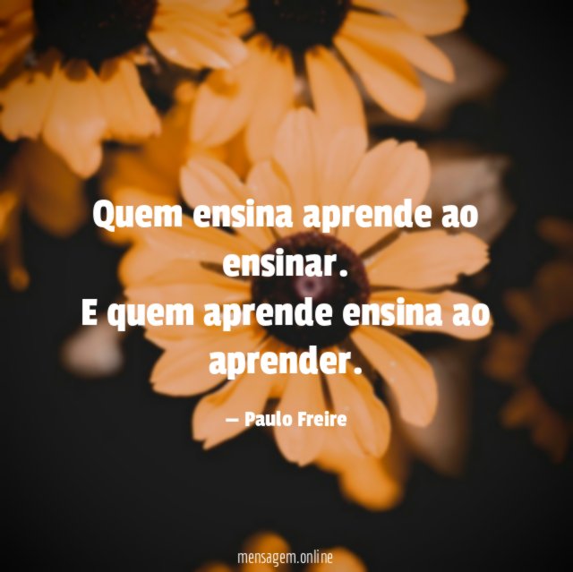 Quem ensina aprende ao ensinar
