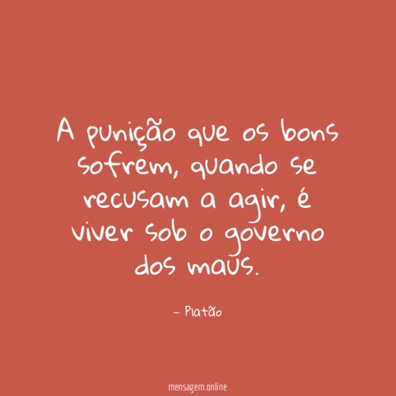 A punição que os bons sofrem