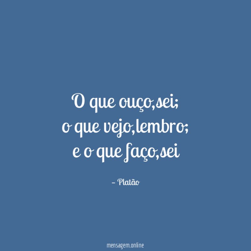 o que ouço
