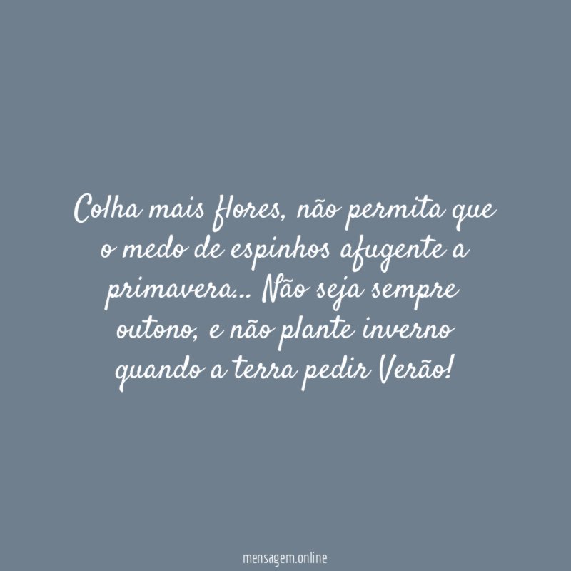 Colha mais flores