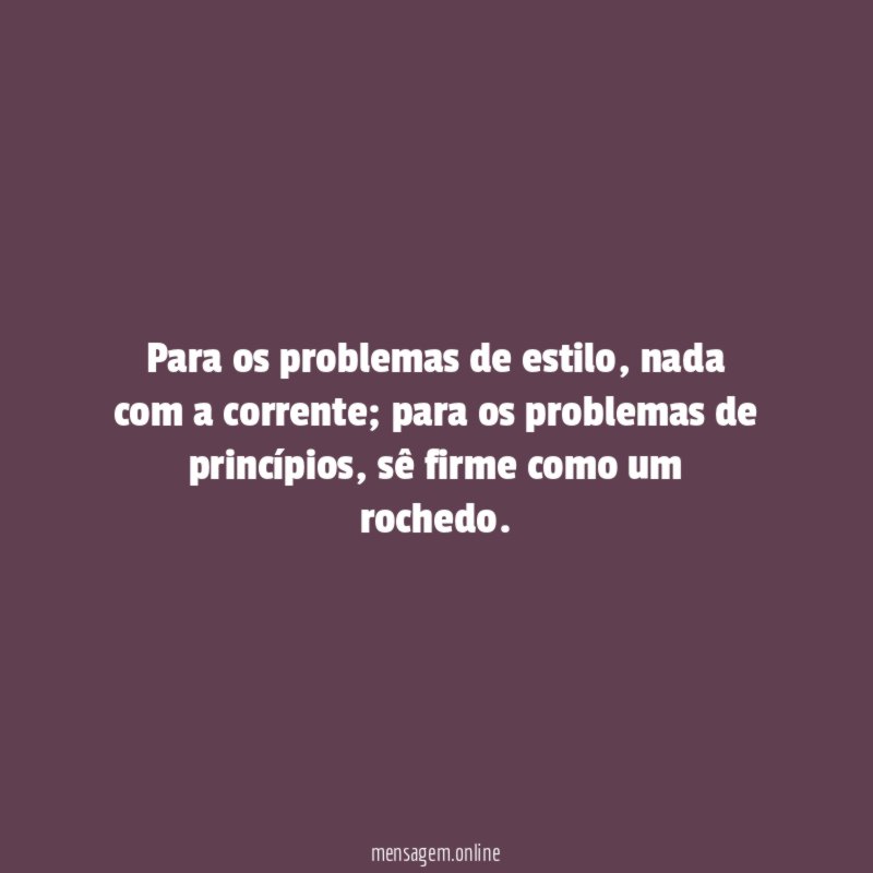 Para os problemas de estilo
