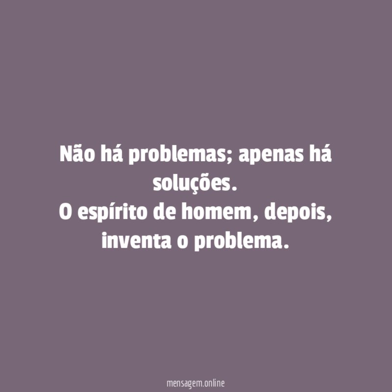 Não há problemas