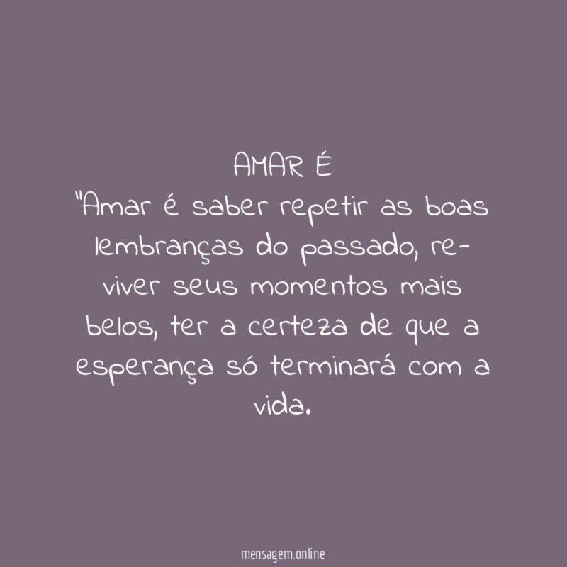 AMAR É
