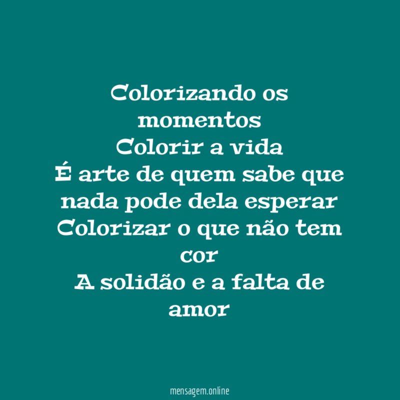 Colorizando os momentos