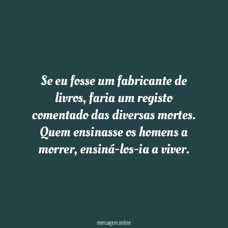 Se eu fosse um fabricante de livros