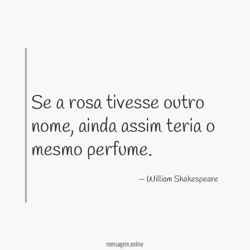 Se a rosa tivesse outro nome