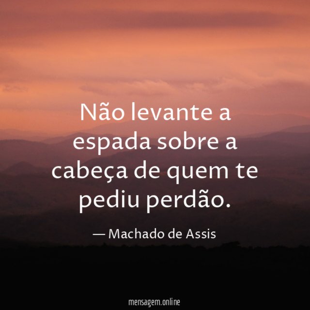 Não levante a espada sobre a cabeça de
