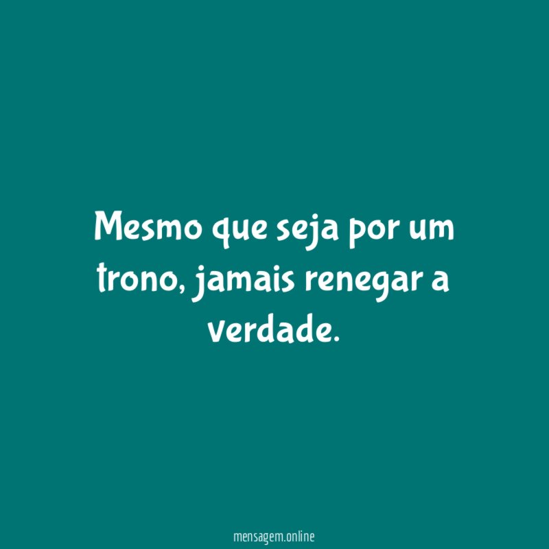 Mesmo que seja por um trono