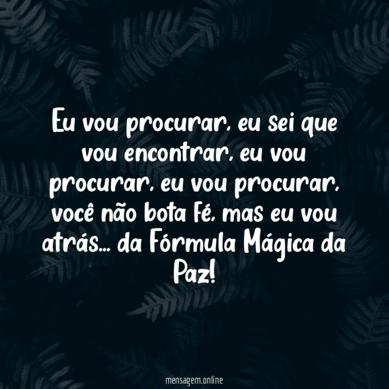 eu vou procurar
