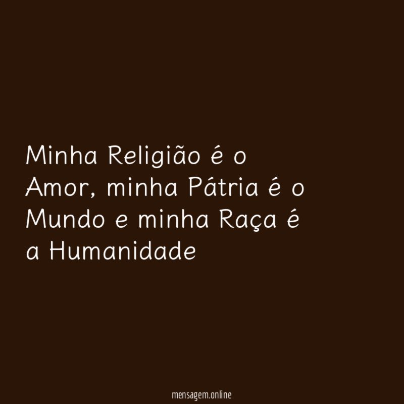 Minha Religião é o Amor