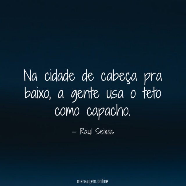 Na cidade de cabeça pra baixo