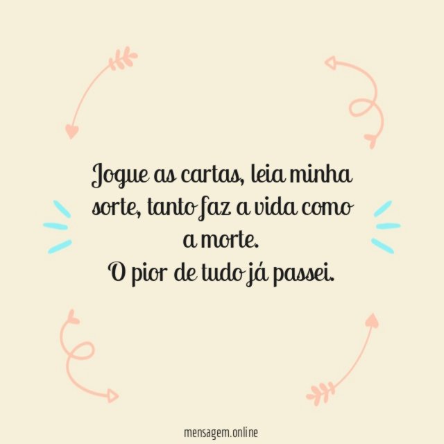 Jogue as cartas