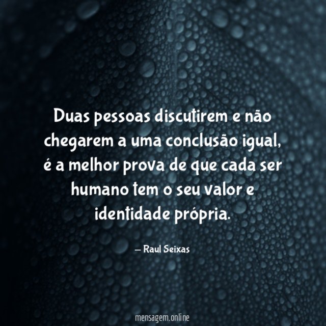 Duas pessoas discutirem e não chegarem a uma conclusão igual