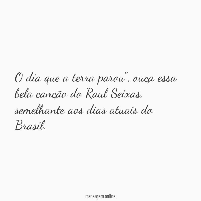O dia que a terra parou"