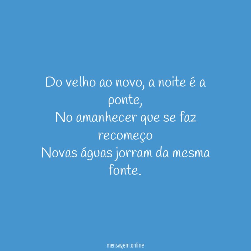 Do velho ao novo