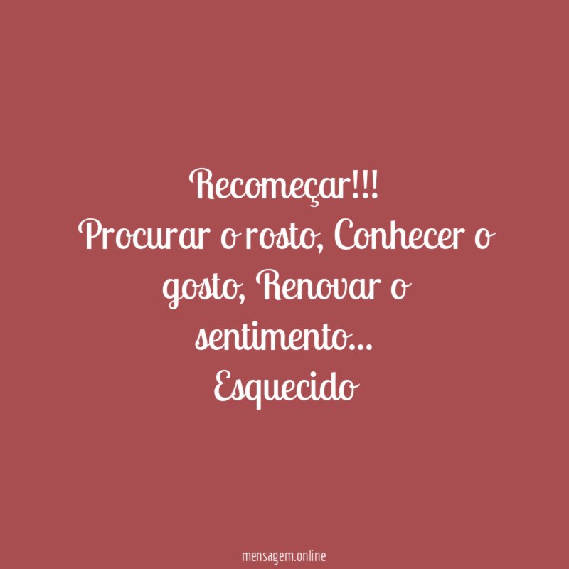 Recomeçar