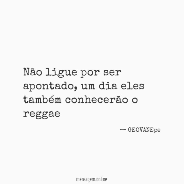 Não ligue por ser apontado