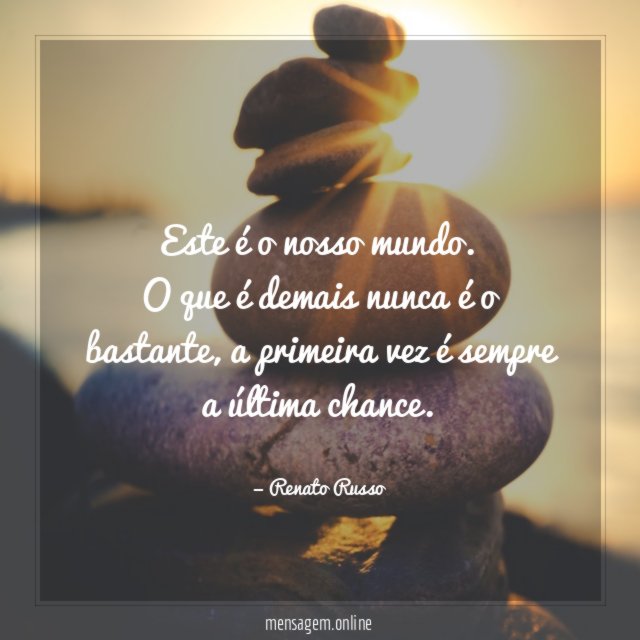 Este é o nosso mundo