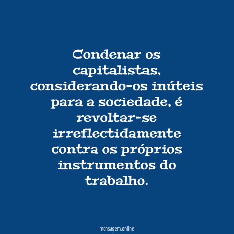 Condenar os capitalistas