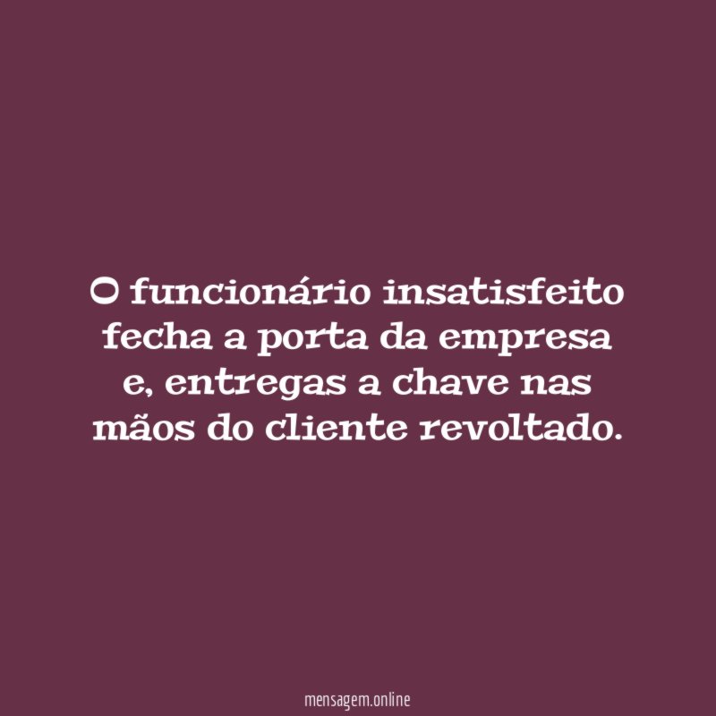 O funcionário insatisfeito fecha a porta da empresa