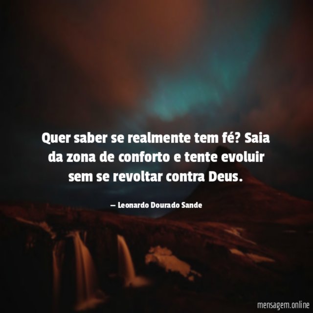 Quer saber se realmente tem fé