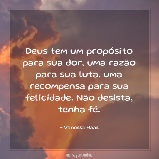 Deus tem um propósito para sua dor