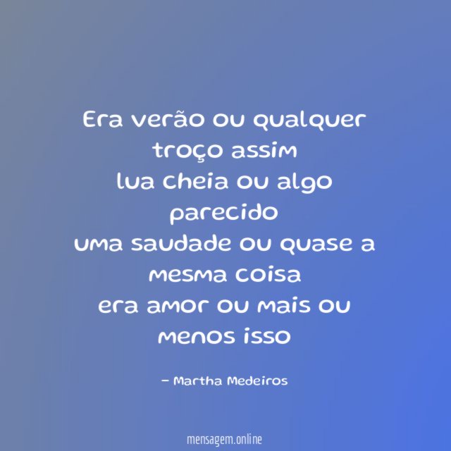 era verão ou qualquer troço assim lua cheia ou