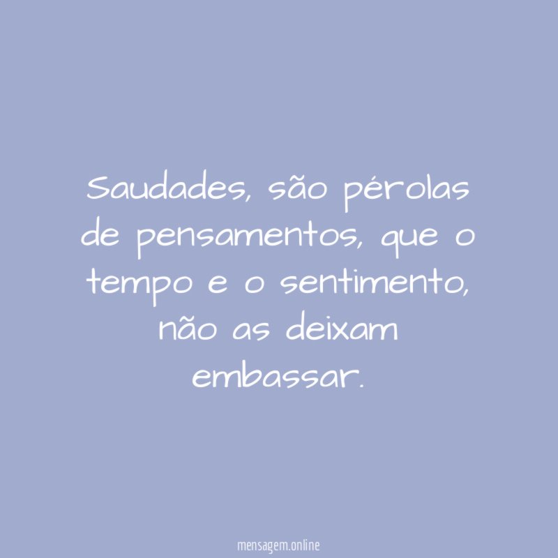 Saudades