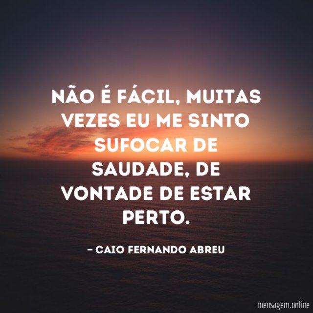 Não é fácil