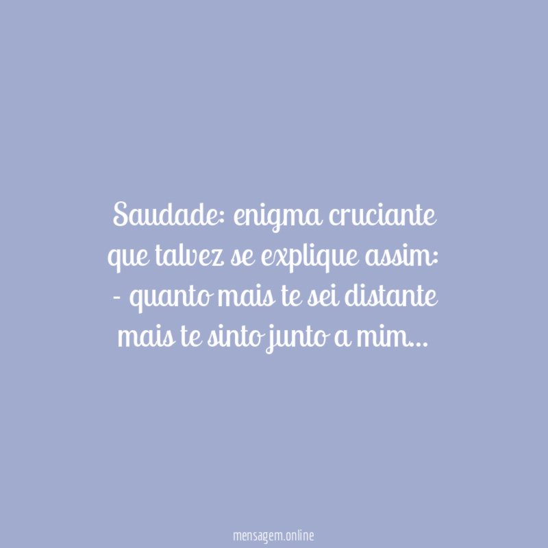 Saudade