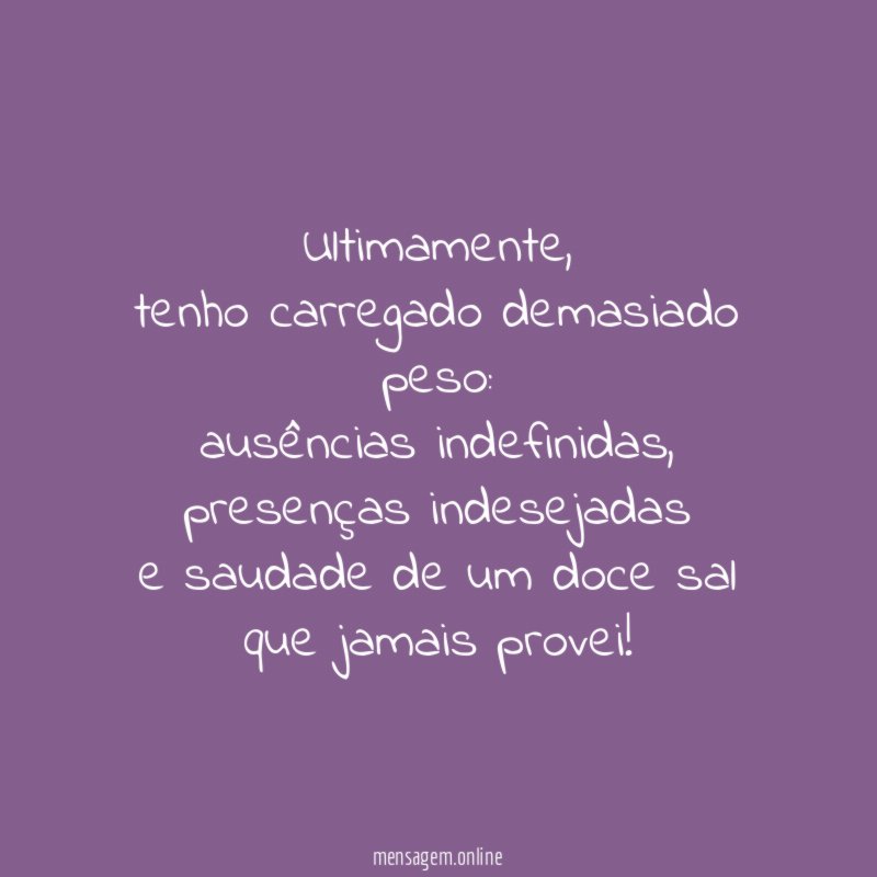 Ultimamente