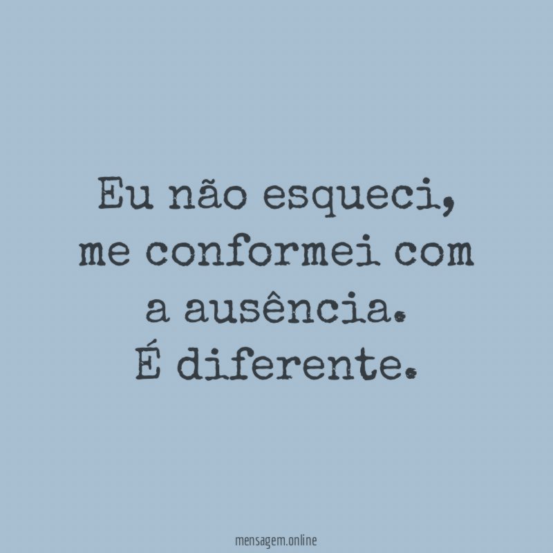 Eu não esqueci
