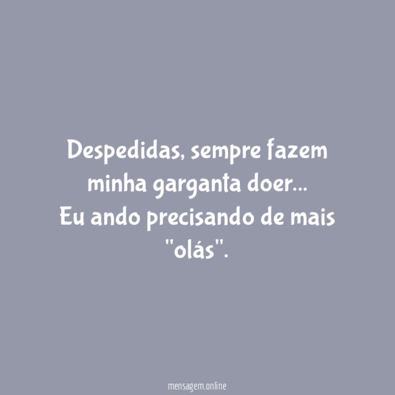 Despedidas