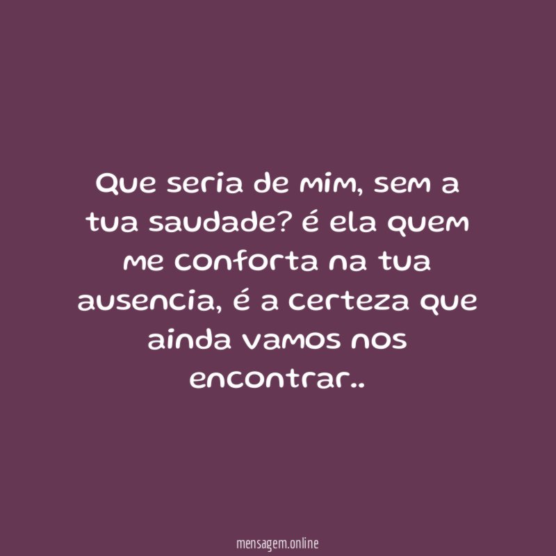 Que seria de mim