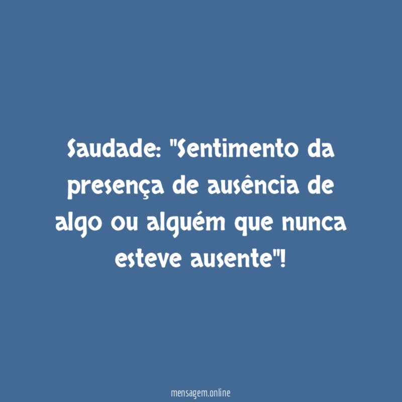 Saudade