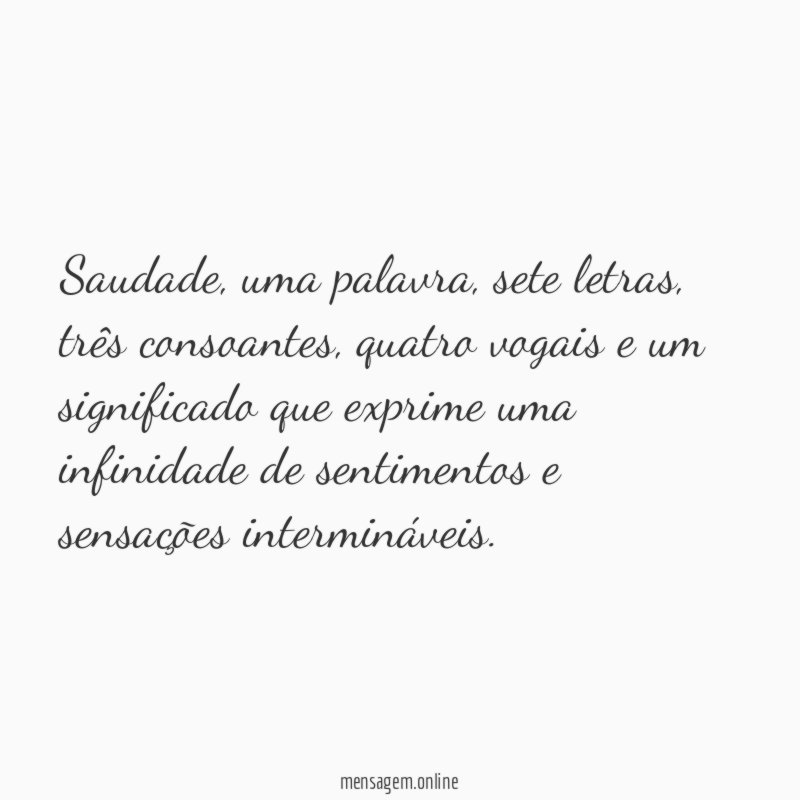 Saudade