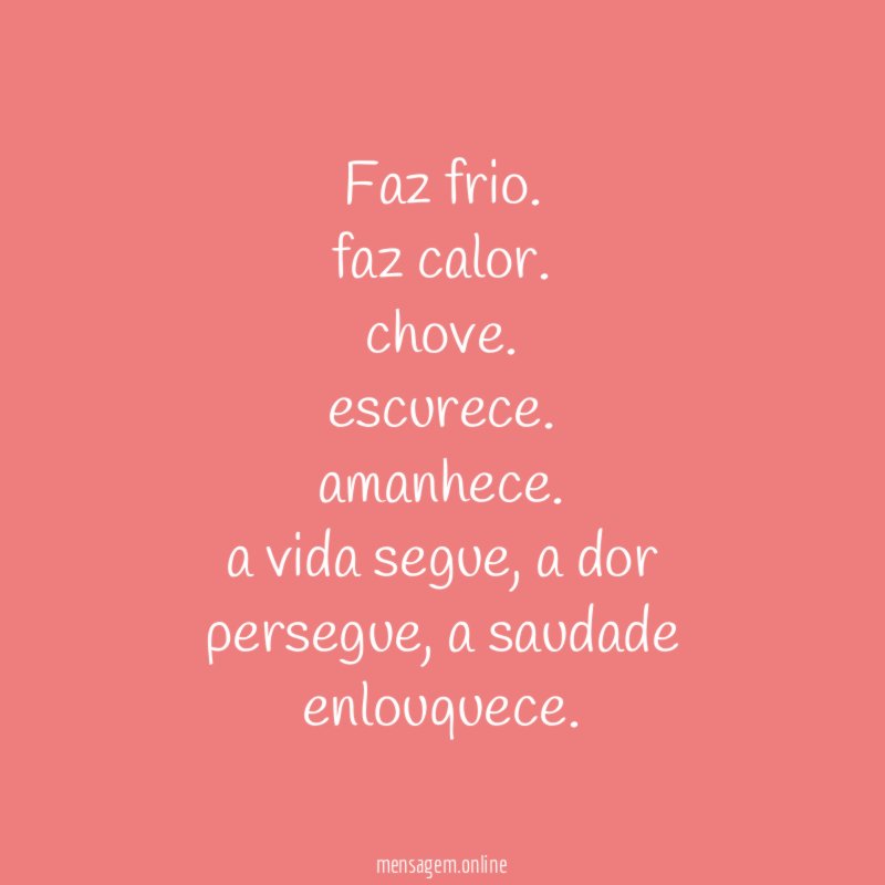faz frio