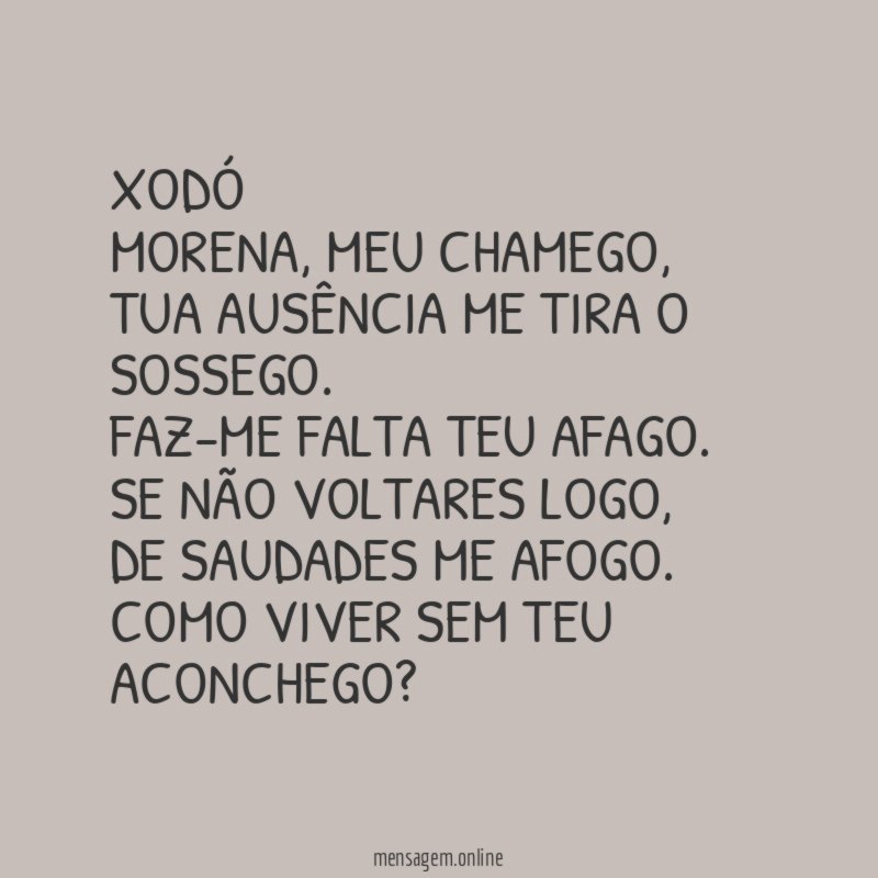 XODÓ Morena