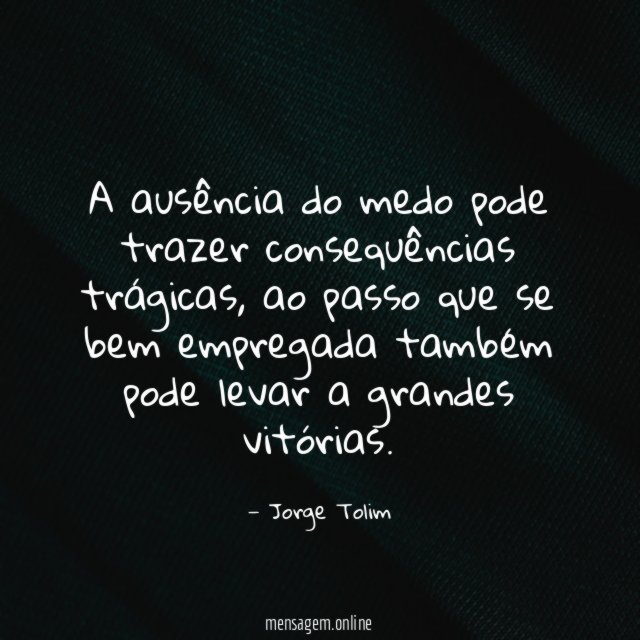 A ausência do medo pode trazer consequências trágicas
