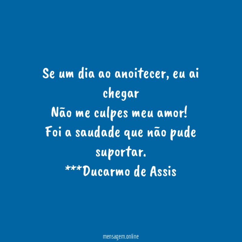 Se um dia ao anoitecer