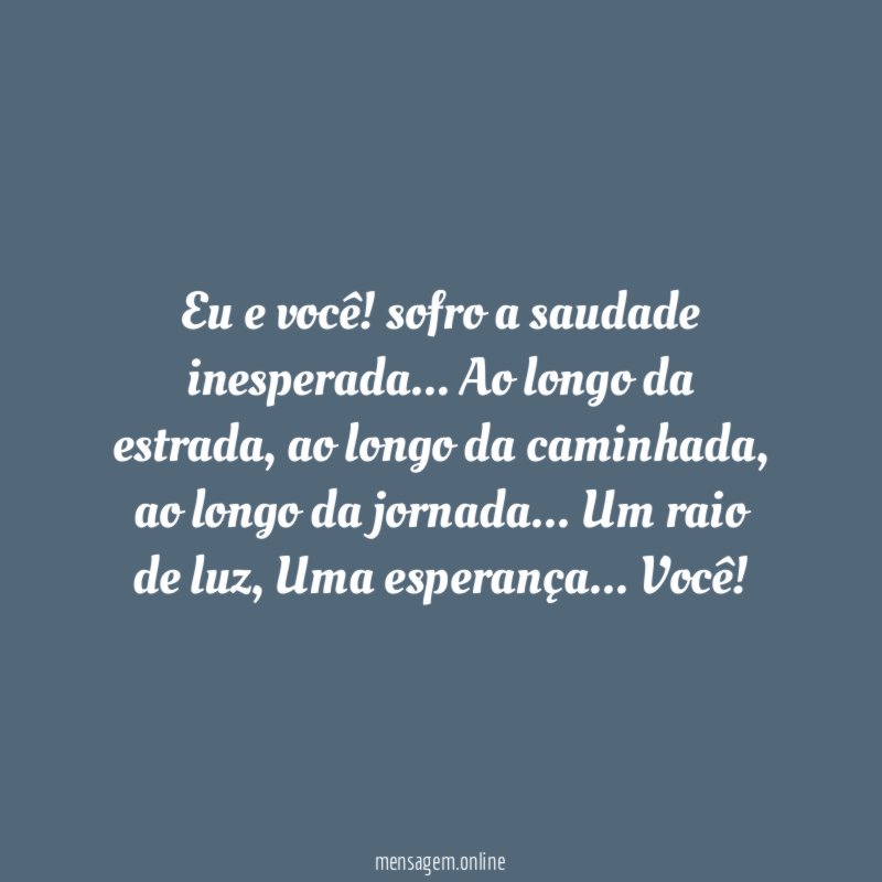 Eu e você