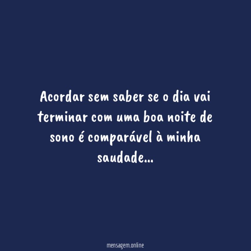 Acordar sem saber se o dia vai terminar